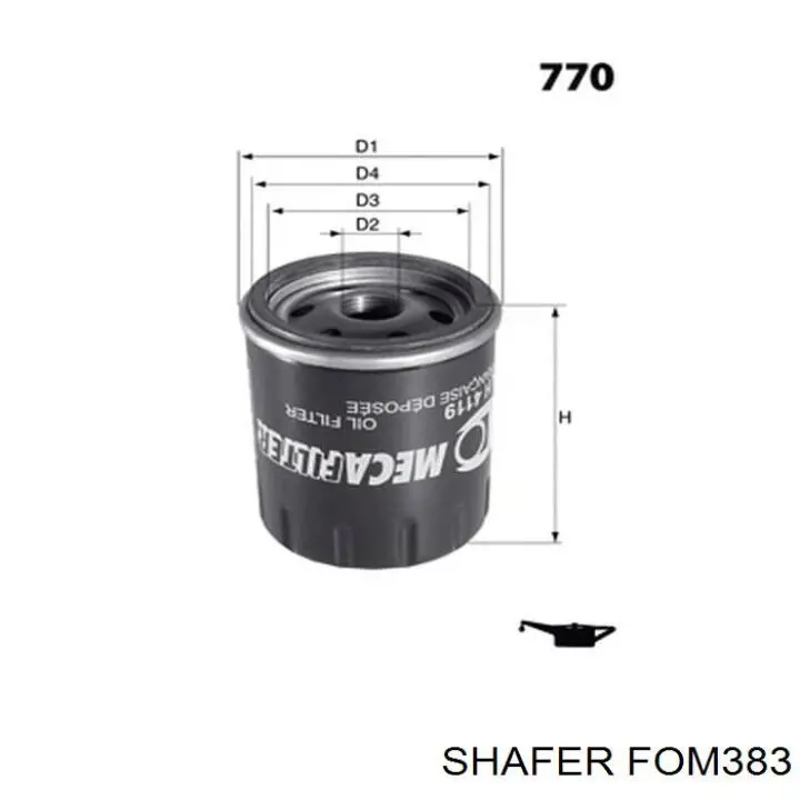 FOM383 Shafer Filtro de óleo