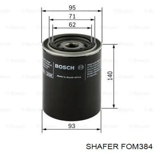 Filtro de óleo Shafer FOM384 preço, a partir de 6,00 USD