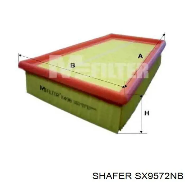 SX9572NB Shafer Filtro de ar