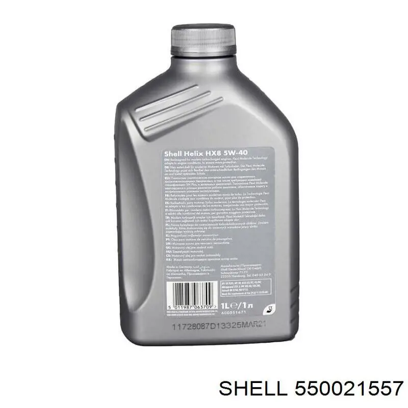 Óleo para motor 550021557 Shell