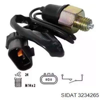 Sensor de ativação das luzes de marcha à ré Sidat 3234265 preço, a partir de 25,28 USD