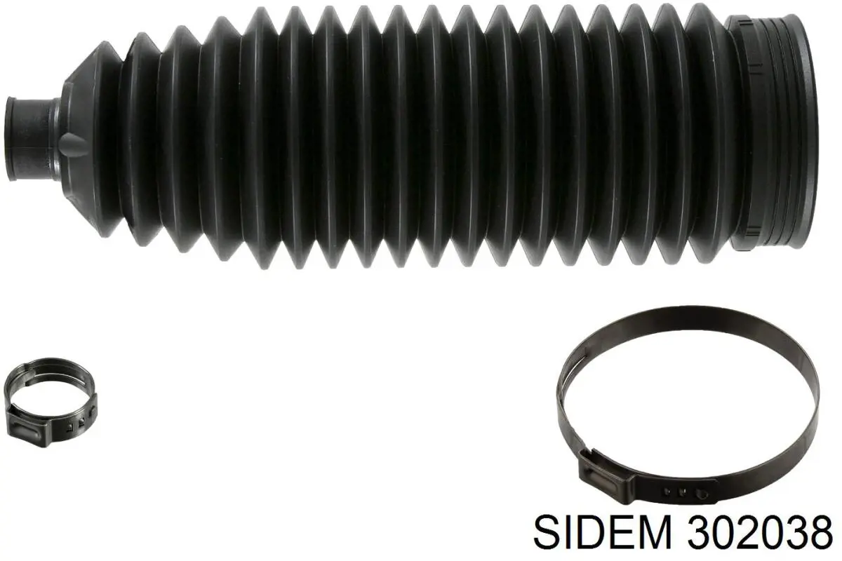 Compre 302038 Sidem Bota de proteção do mecanismo de direção (de cremalheira)
