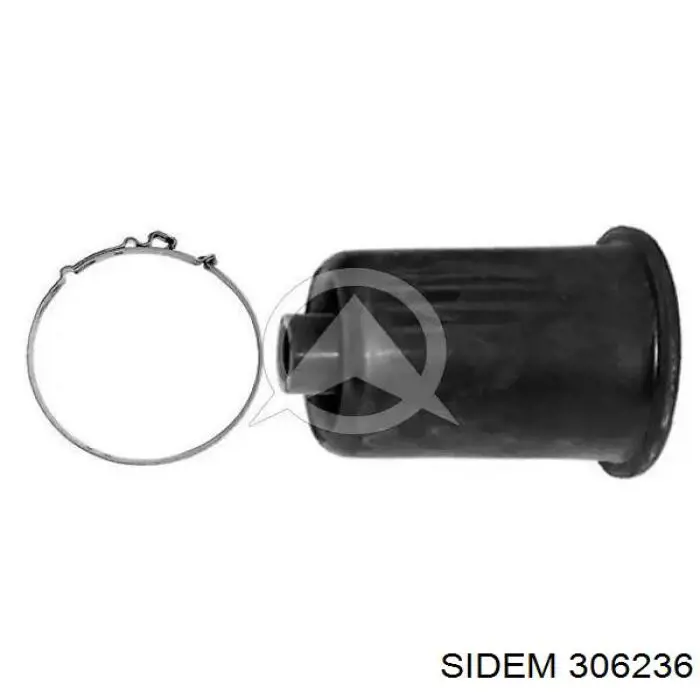 Compre 306236 Sidem Bota de proteção do mecanismo de direção (de cremalheira)