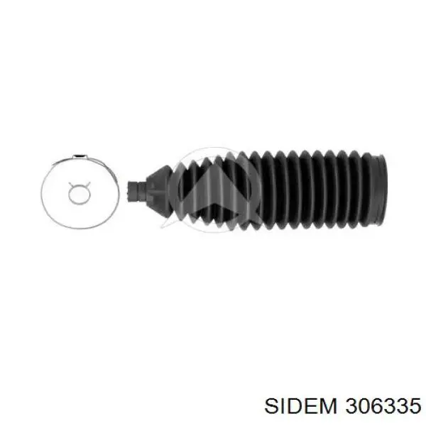 Compre 306335 Sidem Bota de proteção do mecanismo de direção (de cremalheira)