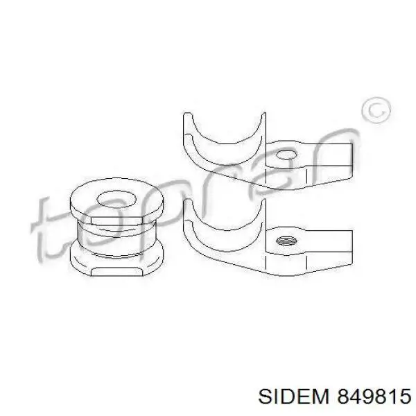 Compre 849815 Sidem Bucha externa de estabilizador dianteiro