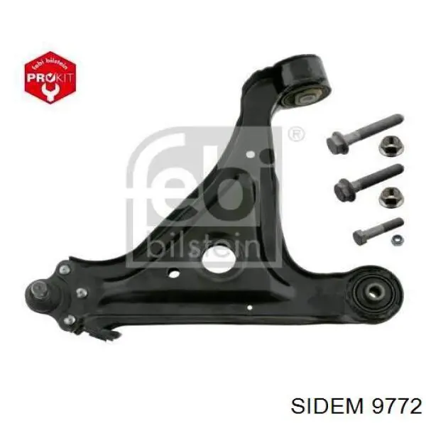 Compre 9772 Sidem Braço oscilante inferior esquerdo de suspensão dianteira