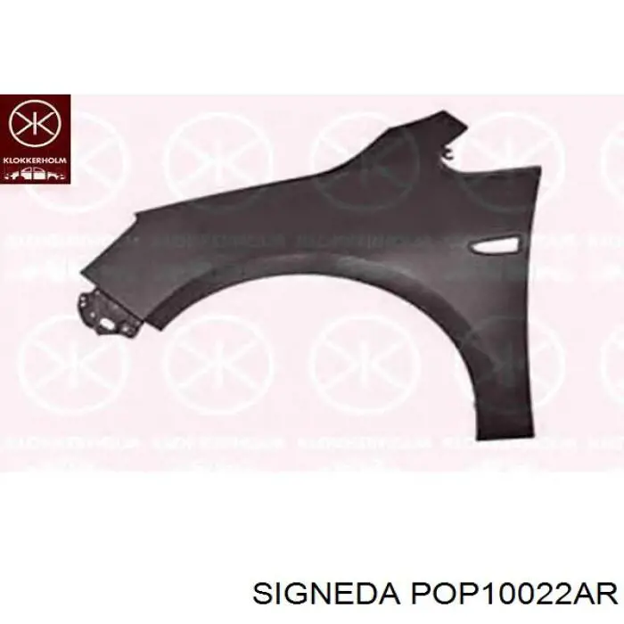 Pára-lama dianteiro direito 13390003 General Motors