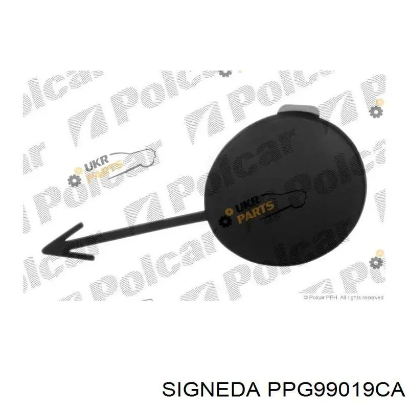 Tampão dianteira do pára-choque do gancho de reboque Signeda PPG99019CA preço, a partir de 10,90 USD