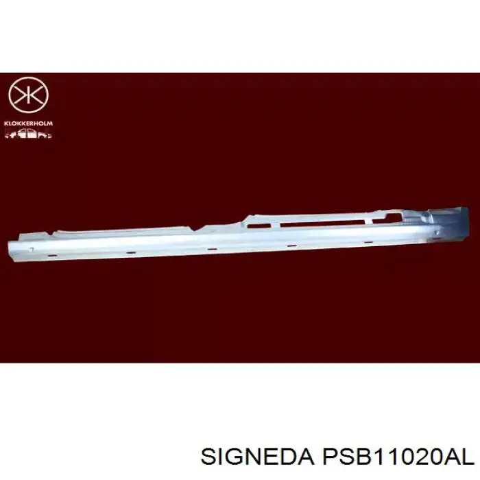 PSB11020AL Signeda Guarda-barras esquerdo do pára-lama dianteiro