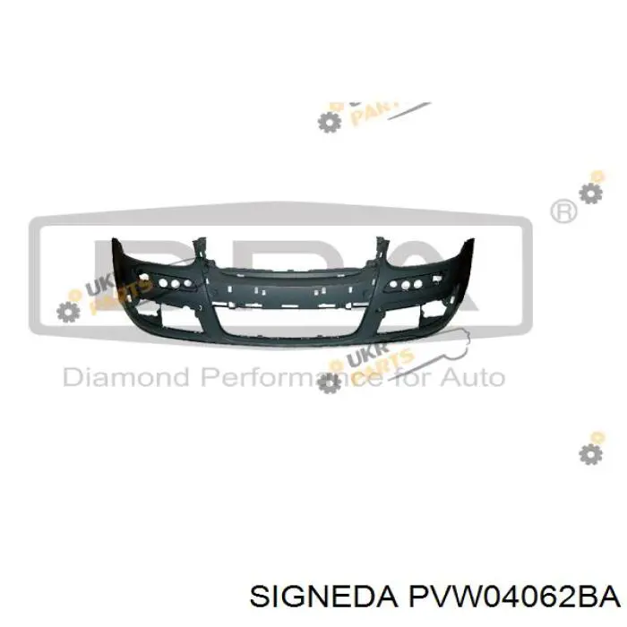 Pára-choque dianteiro Signeda PVW04062BA preço, a partir de 100,01 USD