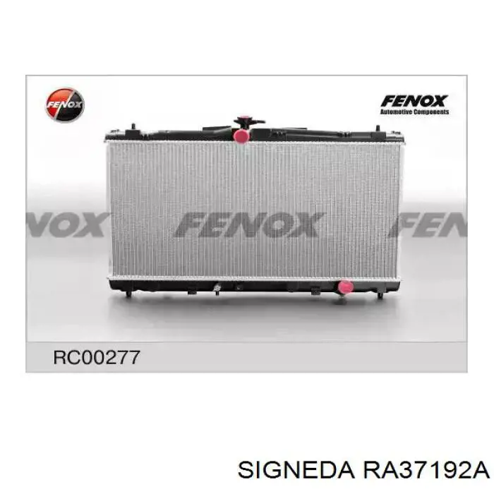 Radiador de esfriamento de motor RA37192A Signeda
