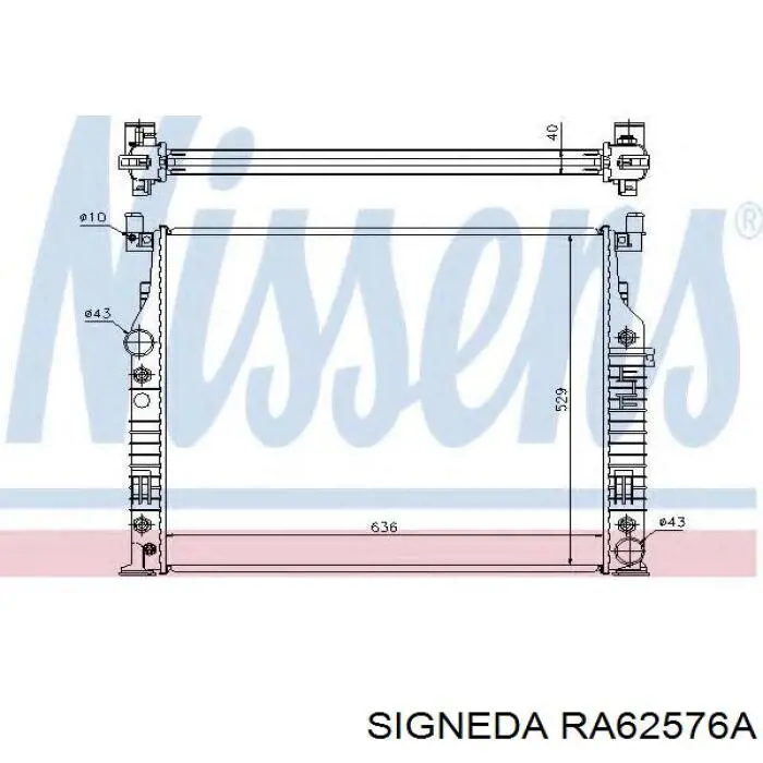 A2515000804 Mercedes Radiador de esfriamento de motor