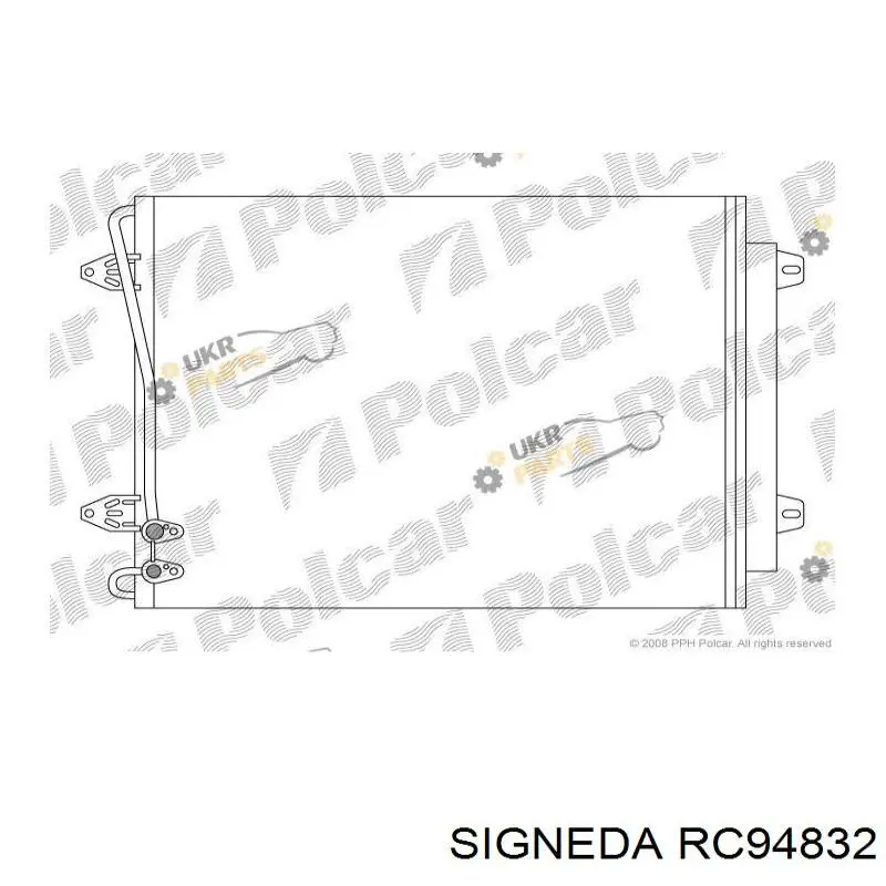 Radiador de aparelho de ar condicionado Signeda RC94832 preço, a partir de 95,27 USD
