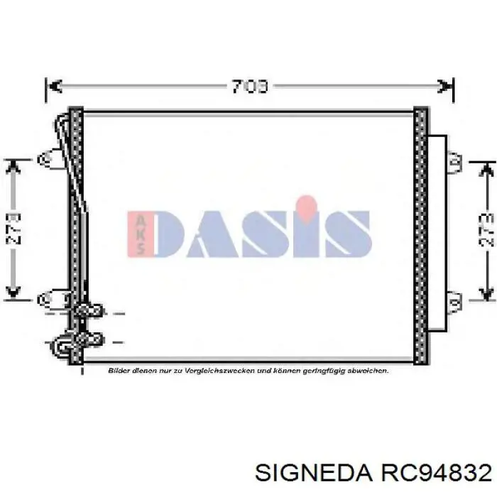 Compre RC94832 Signeda Radiador de aparelho de ar condicionado