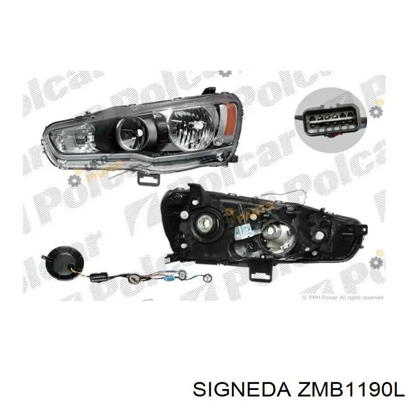 Luz esquerda 20B302052B TYC
