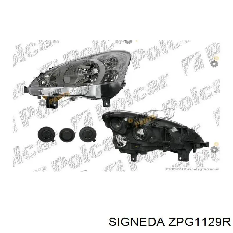 Luz direita ZPG1129R Signeda