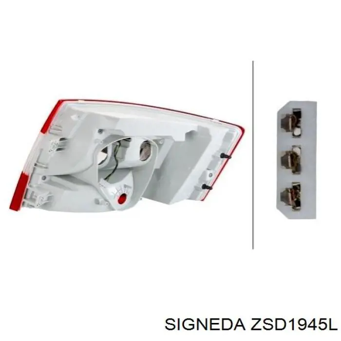 Lanterna traseira esquerda VAG 5E5945095B preço, a partir de 165,42 USD