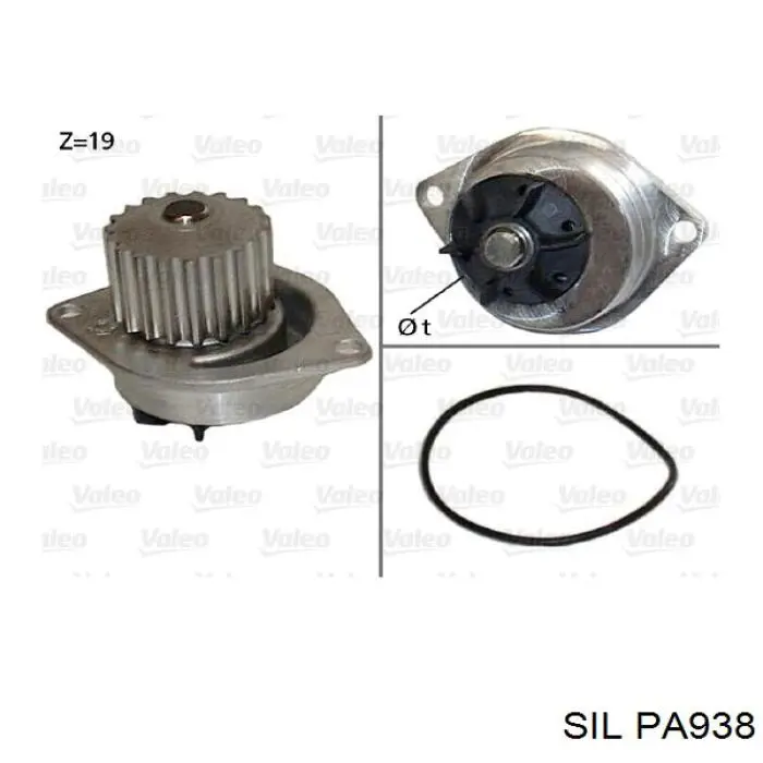 Compre PA938 SIL Bomba de água (bomba) de esfriamento