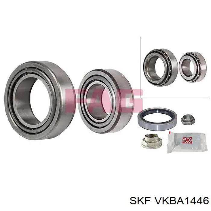 Rolamento de cubo traseiro VKBA1446 SKF