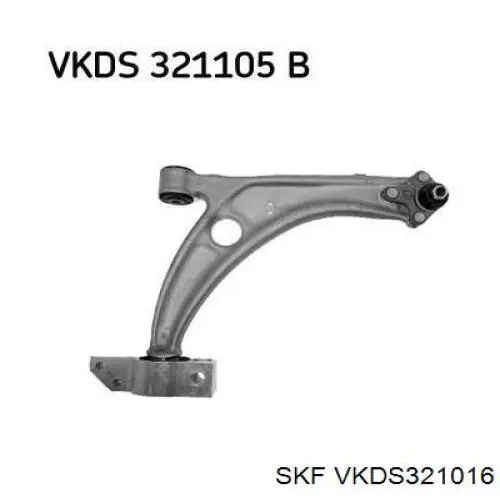 VKDS321016 SKF Braço oscilante inferior esquerdo/direito de suspensão dianteira