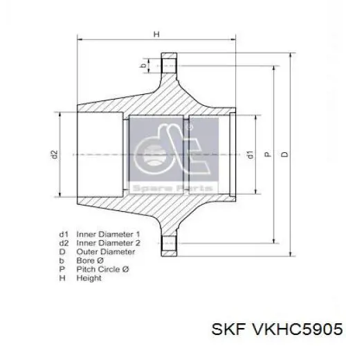 Cubo traseiro SKF VKHC5905 preço, a partir de 441,60 USD