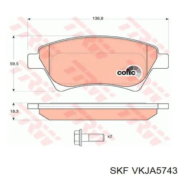 Junta homocinética externa dianteira SKF VKJA5743 preço, a partir de 40,44 USD