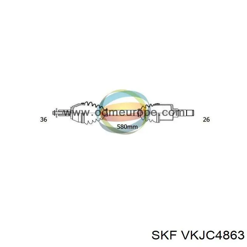 Compre 31259517 Volvo Semieixo (acionador) dianteiro esquerdo