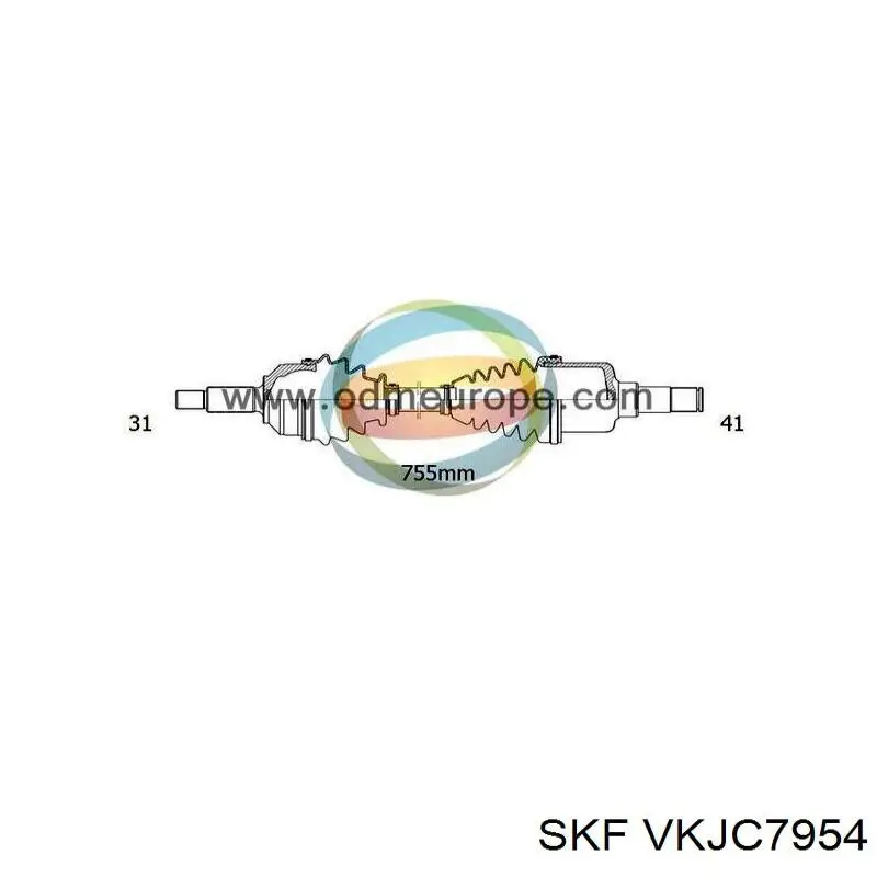 Semieixo (acionador) dianteiro esquerdo Ford 2712147 preço, a partir de 177,07 USD