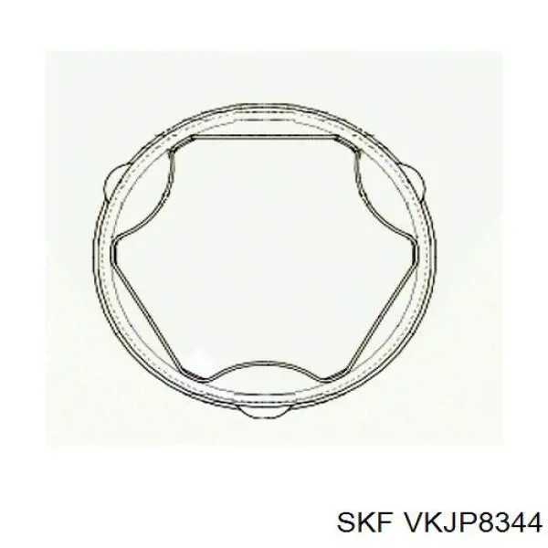 Compre VKJP8344 SKF Bota de proteção interna direita de junta homocinética do semieixo dianteiro
