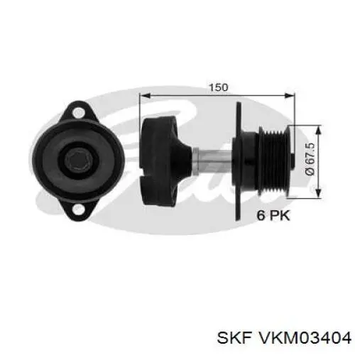 Polia do gerador SKF VKM03404 preço, a partir de 75,48 USD