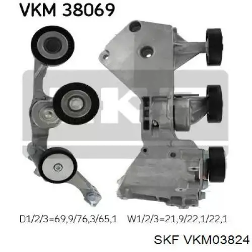 Polia do gerador SKF VKM03824 preço, a partir de 41,76 USD