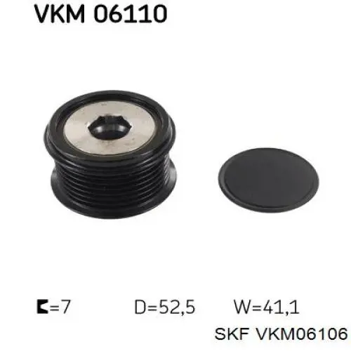 Compre VKM06106 SKF Polia do gerador