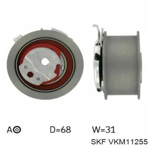 Compre VKM11255 SKF Rolo de reguladora de tensão da correia do mecanismo de distribuição de gás