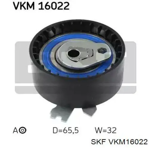 VKM16022 SKF Rolo de reguladora de tensão da correia do mecanismo de distribuição de gás