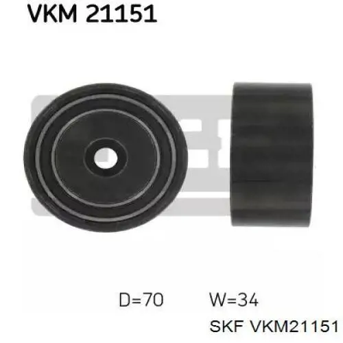 Rolo parasita da correia do mecanismo de distribuição de gás SKF VKM21151 preço, a partir de 44,34 USD