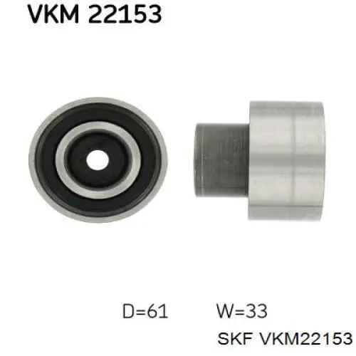 Rolo parasita da correia do mecanismo de distribuição de gás SKF VKM22153 preço, a partir de 50,39 USD