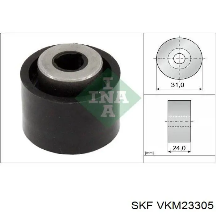 VKM23305 SKF Rolo parasita da correia do mecanismo de distribuição de gás