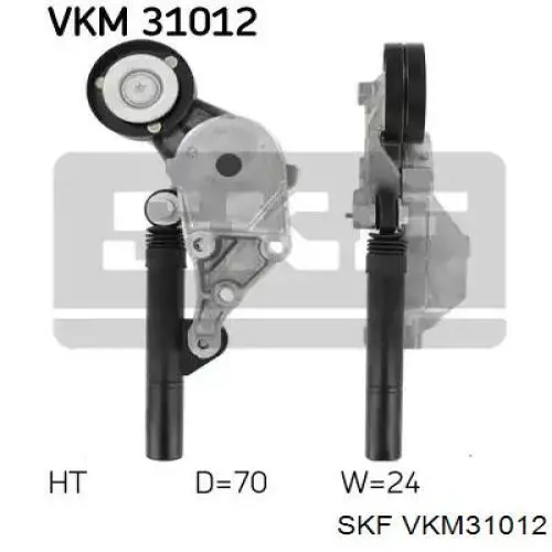 Reguladora de tensão da correia de transmissão SKF VKM31012 preço, a partir de 65,92 USD