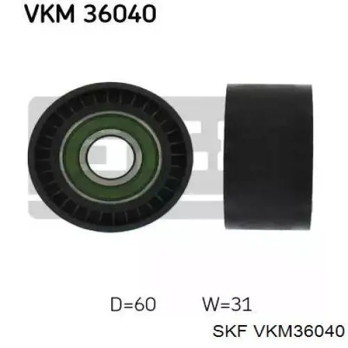 Rolo parasita da correia de transmissão SKF VKM36040 preço, a partir de 15,32 USD