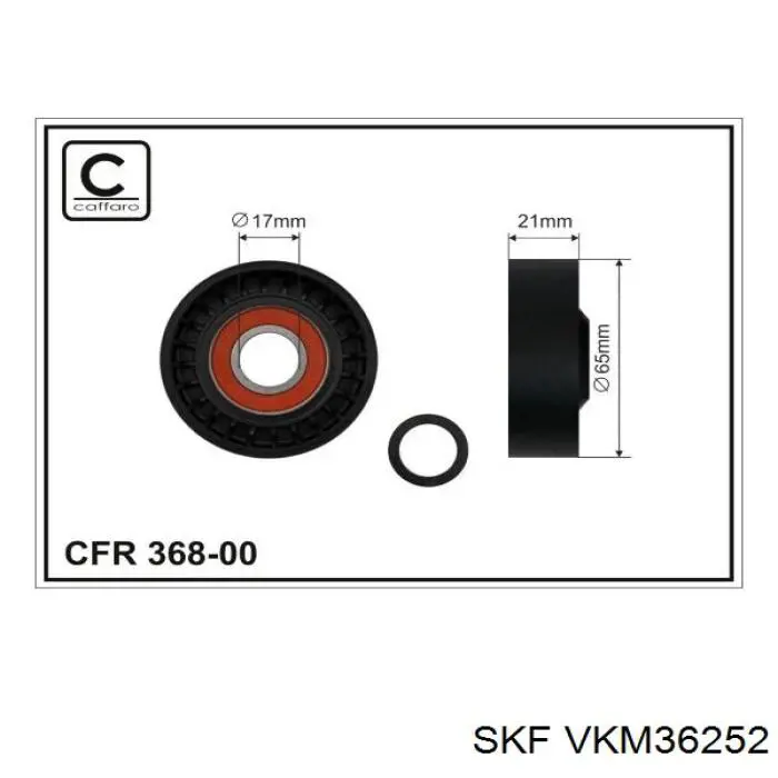 VKM36252 SKF Reguladora de tensão da correia de transmissão