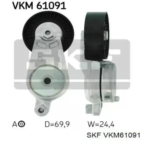 Reguladora de tensão da correia de transmissão SKF VKM61091 preço, a partir de 23,62 USD