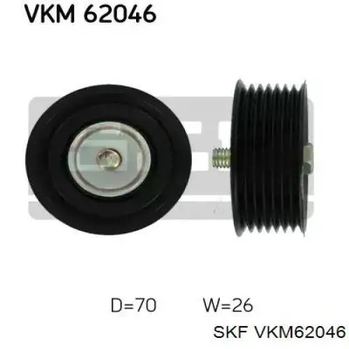 Rolo parasita da correia de transmissão SKF VKM62046 preço, a partir de 39,52 USD
