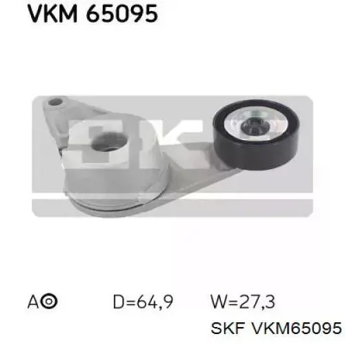 VKM65095 SKF Rolo de reguladora de tensão da correia de transmissão