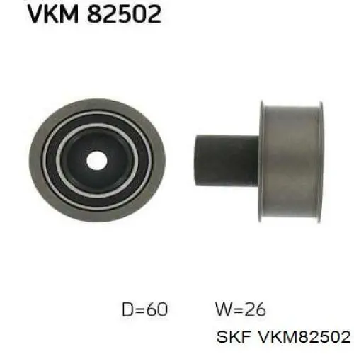 Rolo parasita da correia do mecanismo de distribuição de gás SKF VKM82502 preço, a partir de 41,66 USD
