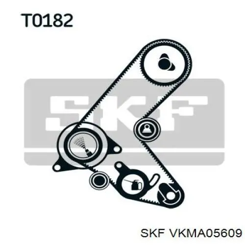 Compre VKMA05609 SKF Correia do mecanismo de distribuição de gás, kit