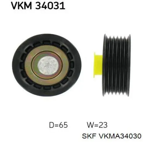 Compre VKMA34030 SKF Correia dos conjuntos de transmissão, kit