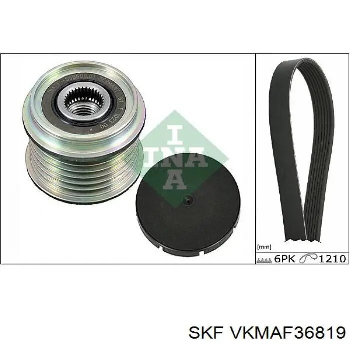 Correia dos conjuntos de transmissão, kit SKF VKMAF36819 preço, a partir de 68,22 USD
