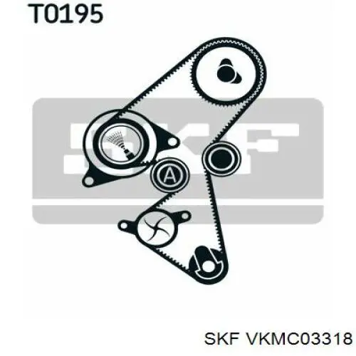 Correia do mecanismo de distribuição de gás, kit SKF VKMC03318 preço, a partir de 115,71 USD