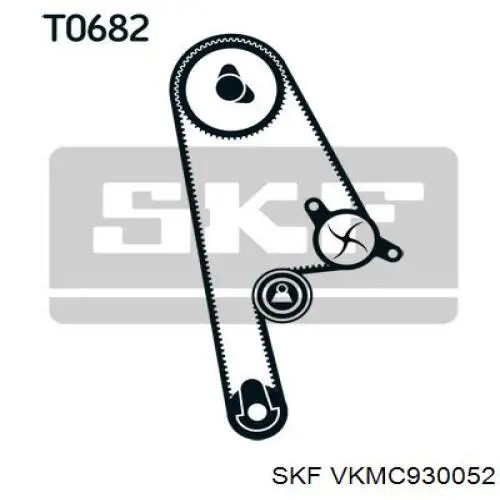 Compre VKMC930052 SKF Correia do mecanismo de distribuição de gás, kit