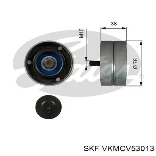 Rolo de reguladora de tensão da correia de transmissão SKF VKMCV53013 preço, a partir de 29,17 USD